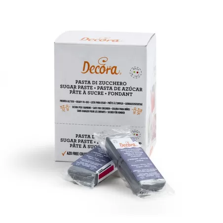 Pasta di zucchero argento 100 g - Decora