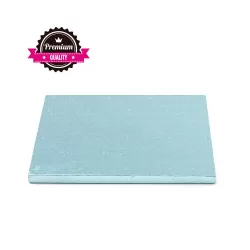 Sottotorta quadrato azzurro  30x30xh 1,2 cm - Decora
