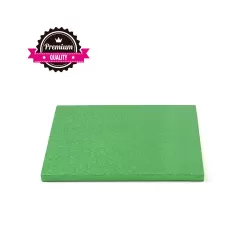 Sottotorta quadrato verde  20x20xh 1,2 cm - Decora