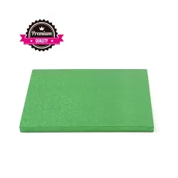 Sottotorta quadrato verde 30x30xh 1,2 cm - Decora