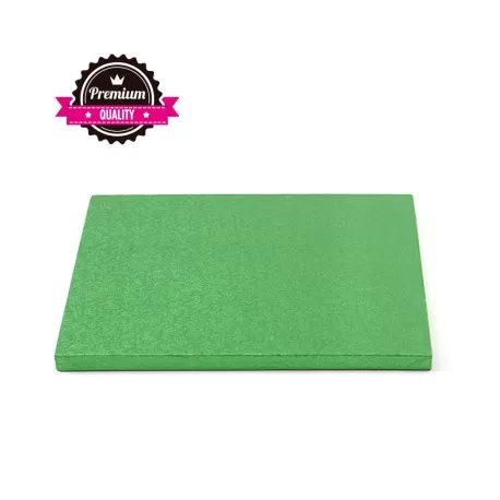 Sottotorta quadrato verde 30x30xh 1,2 cm - Decora