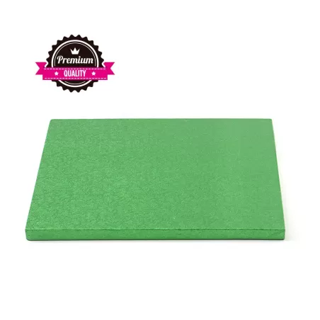 Sottotorta quadrato verde 35x35xh 1,2 cm - Decora