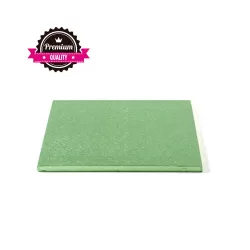 Sottotorta quadrato verde chiaro  20x20xh 1,2 cm - Decora