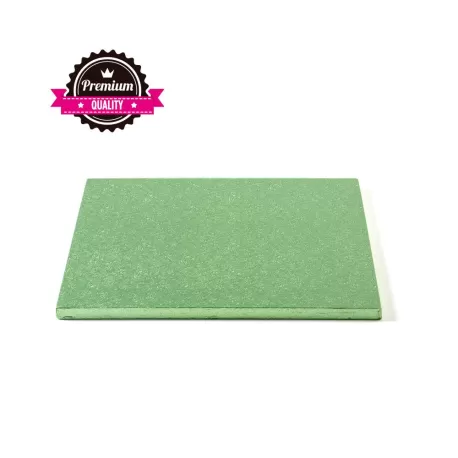Sottotorta quadrato verde chiaro  25x25xh 1,2 cm - Decora