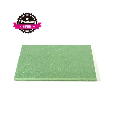 Sottotorta quadrato verde chiaro  25x25xh 1,2 cm - Decora