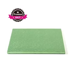 Sottotorta quadrato verde chiaro  30x30xh 1,2 cm - Decora