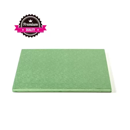 Sottotorta quadrato verde chiaro  30x30xh 1,2 cm - Decora