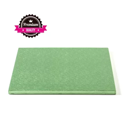 Sottotorta quadrato verde chiaro 35x35xh 1,2 cm - Decora