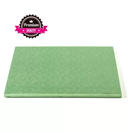 Sottotorta quadrato verde chiaro 40x40xh 1,2 cm - Decora