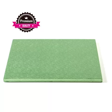 Sottotorta quadrato verde chiaro 40x40xh 1,2 cm - Decora