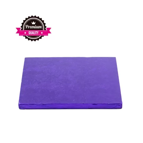Sottotorta quadrato viola  25x25xh 1,2 cm - Decora