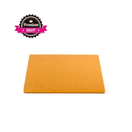 Sottotorta quadrato arancio  15x15xh 1,2 cm - Decora