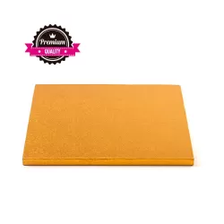 Sottotorta quadrato arancio 30x30xh 1,2 cm - Decora