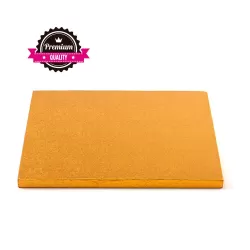 Sottotorta quadrato arancio 35x35xh 1,2 cm - Decora