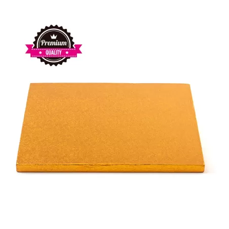 Sottotorta quadrato arancio 35x35xh 1,2 cm - Decora