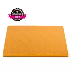 Sottotorta quadrato arancio 40x40xh 1,2 cm - Decora
