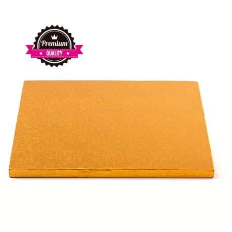 Sottotorta quadrato arancio 40x40xh 1,2 cm - Decora