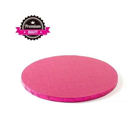 Sottotorta tondo fucsia Ø 25xh 1,2 cm - Decora