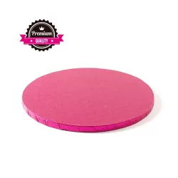 Sottotorta tondo fucsia Ø 30xh 1,2 cm - Decora