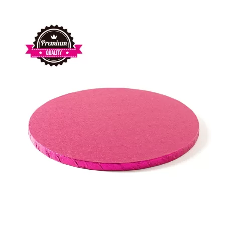 Sottotorta tondo fucsia Ø 30xh 1,2 cm - Decora