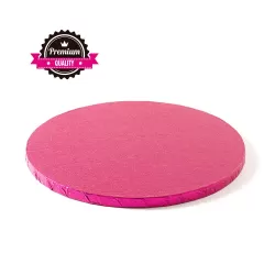 Sottotorta tondo fucsia Ø 35xh 1,2 cm - Decora
