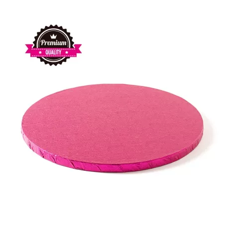 Sottotorta tondo fucsia Ø 35xh 1,2 cm - Decora