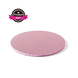 Sottotorta tondo rosa Ø 25xh 1,2 cm - Decora