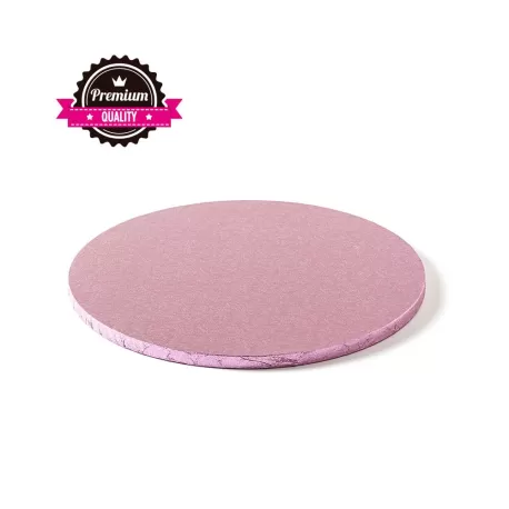 Sottotorta tondo rosa Ø 25xh 1,2 cm - Decora
