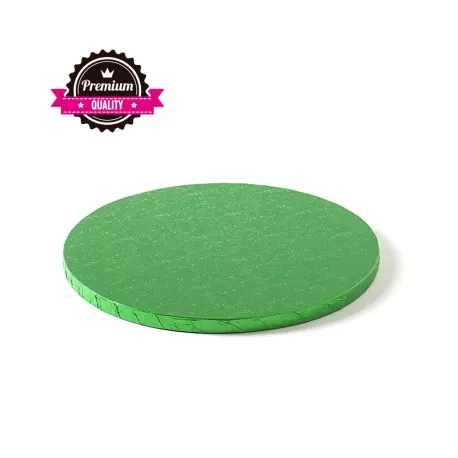Sottotorta tondo verde Ø 25xh 1,2 cm - Decora