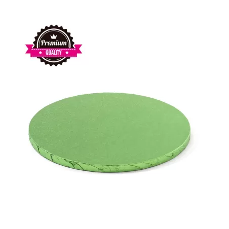Sottotorta tondo verde chiaro Ø 25xh 1,2 cm - Decora