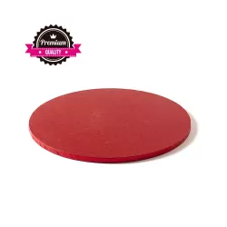 Sottotorta tondo rosso Ø 25xh 1,2 cm - Decora
