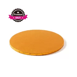 Sottotorta tondo arancio Ø 25xh 1,2 cm - Decora