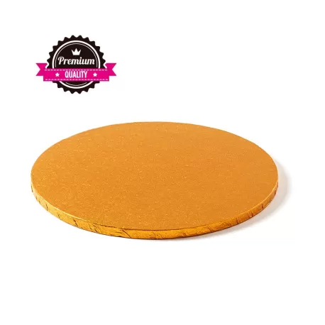Sottotorta tondo arancio Ø 30xh 1,2 cm - Decora