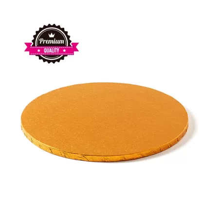 Sottotorta tondo arancio Ø 30xh 1,2 cm - Decora