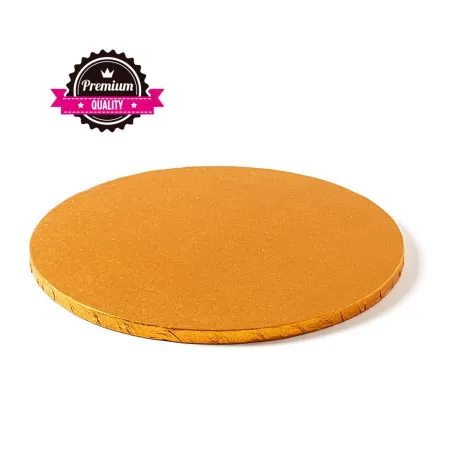 Sottotorta tondo arancio Ø 35xh 1,2 cm - Decora