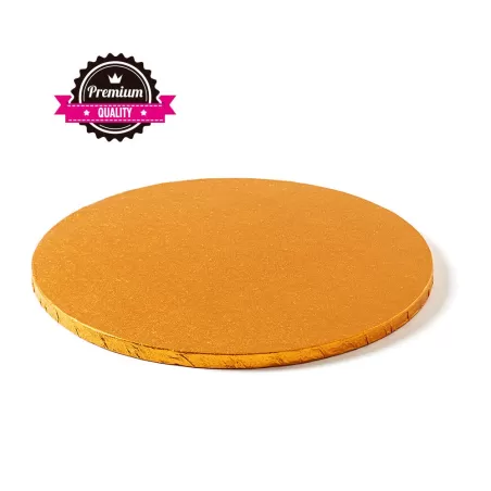 Sottotorta tondo arancio Ø 35xh 1,2 cm - Decora