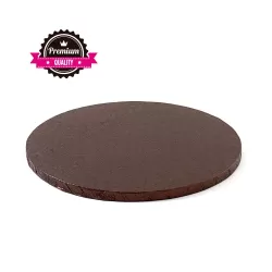 Sottotorta tondo marrone Ø 30xh 1,2 cm - Decora