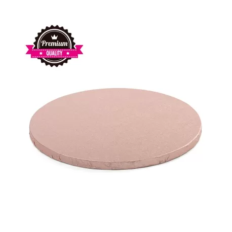 Sottotorta tondo rosa antico Ø 25xh 1,2 cm - Decora