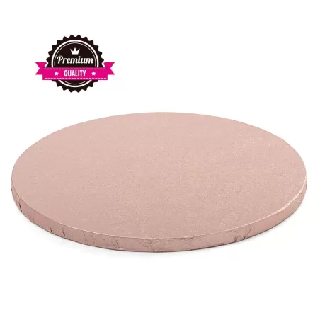 Sottotorta tondo rosa antico Ø 40xh 1,2 cm - Decora