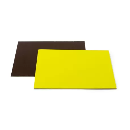 Piatto torta quadrato marrone e lime quadrato 32x32 cm - Decora