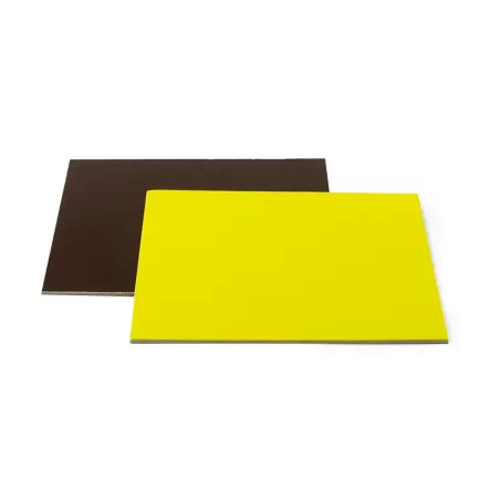 Piatto torta quadrato marrone e lime quadrato 32x32 cm - Decora