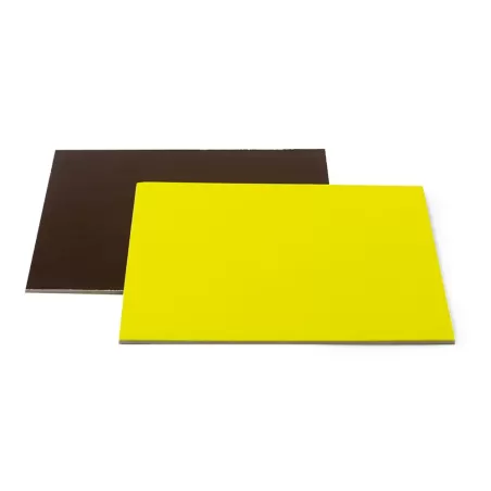 Piatto torta quadrato marrone e lime quadrato 36x36 cm - Decora