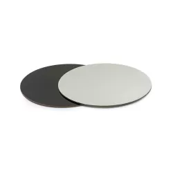 Piatto torta tondo nero e argento Ø 28 cm - Decora