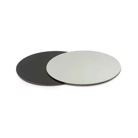 Piatto torta tondo nero e argento Ø 28 cm - Decora