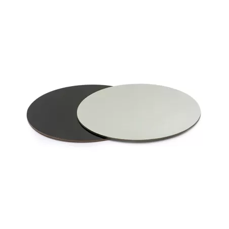 Piatto torta tondo nero e argento Ø 28 cm - Decora