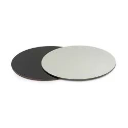 Piatto torta tondo nero e argento Ø 32 cm - Decora