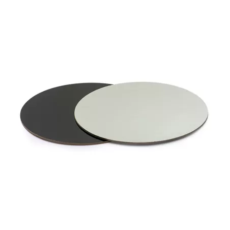 Piatto torta tondo nero e argento Ø 32 cm - Decora