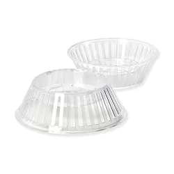 Cf 3 pz base uovo crystal mm 145xh 50 mm per uovo 750 gr - Decora