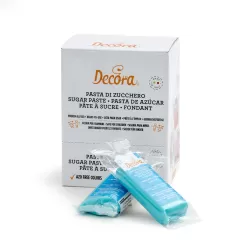 Pasta di zucchero azzurra 100 g - Decora