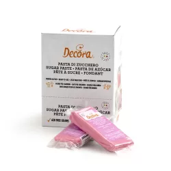 Pasta di zucchero rosa 100 g - Decora